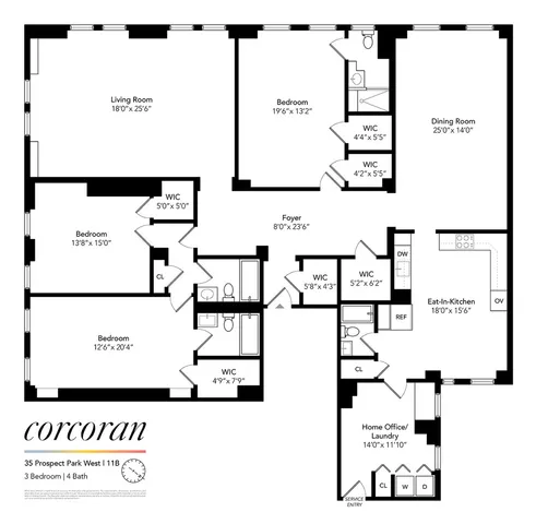 $3,500,000 | 35 Prospect Park West, Unit 11B | Park Slope