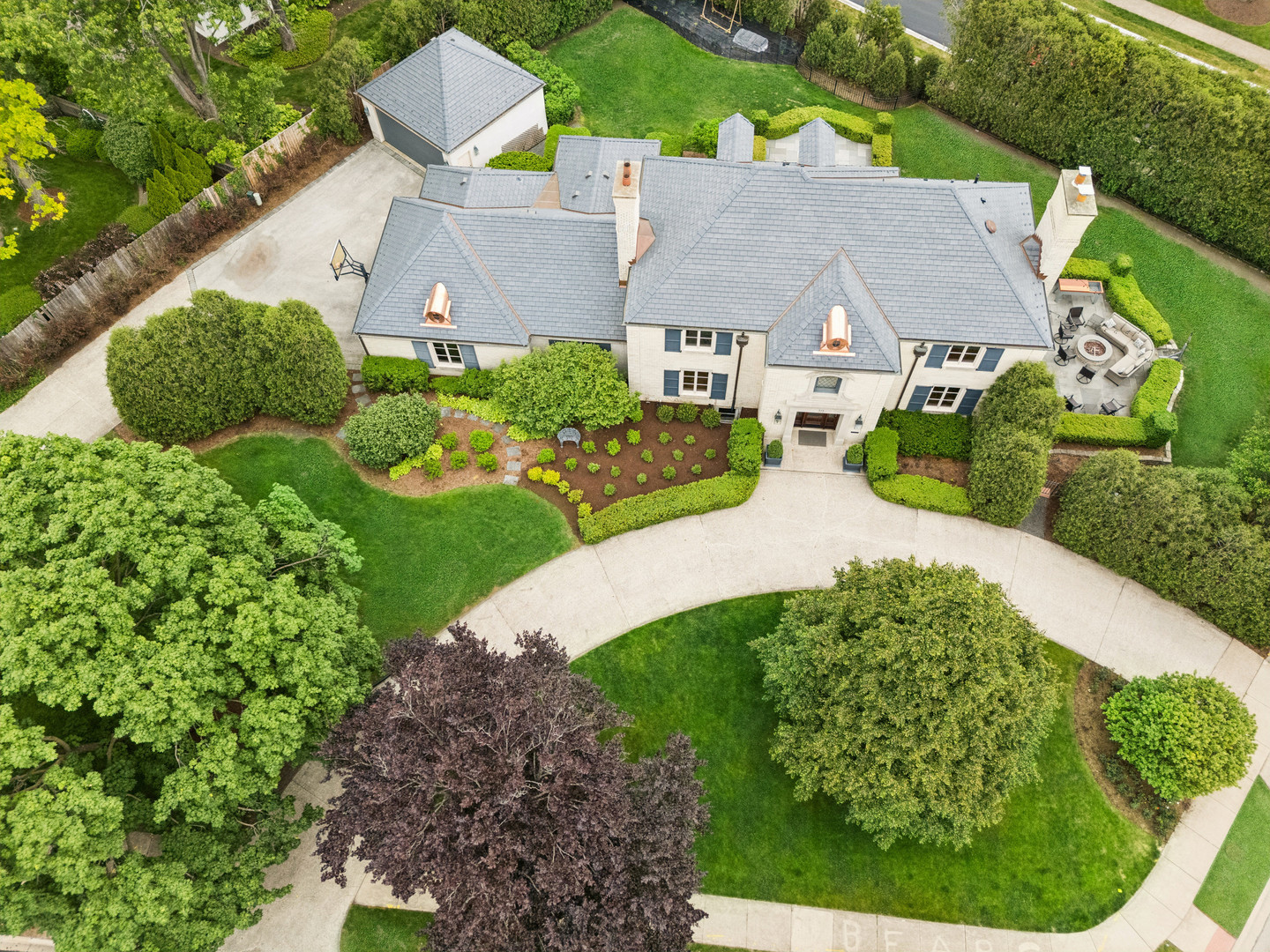 325 Princeton Road Hinsdale, IL 60521 - Photo 2 of 55 an aerial view of a house with garden space and street view