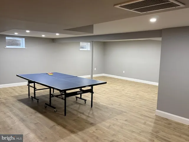 a room with furniture