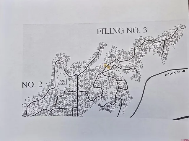 a view of a yard with large trees