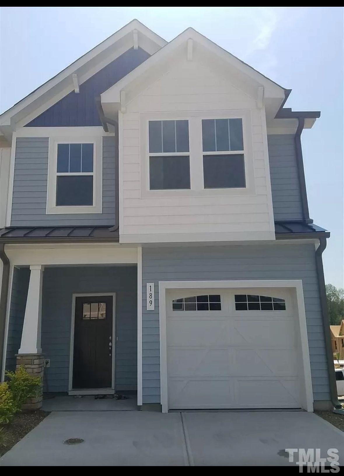 a front view of a house