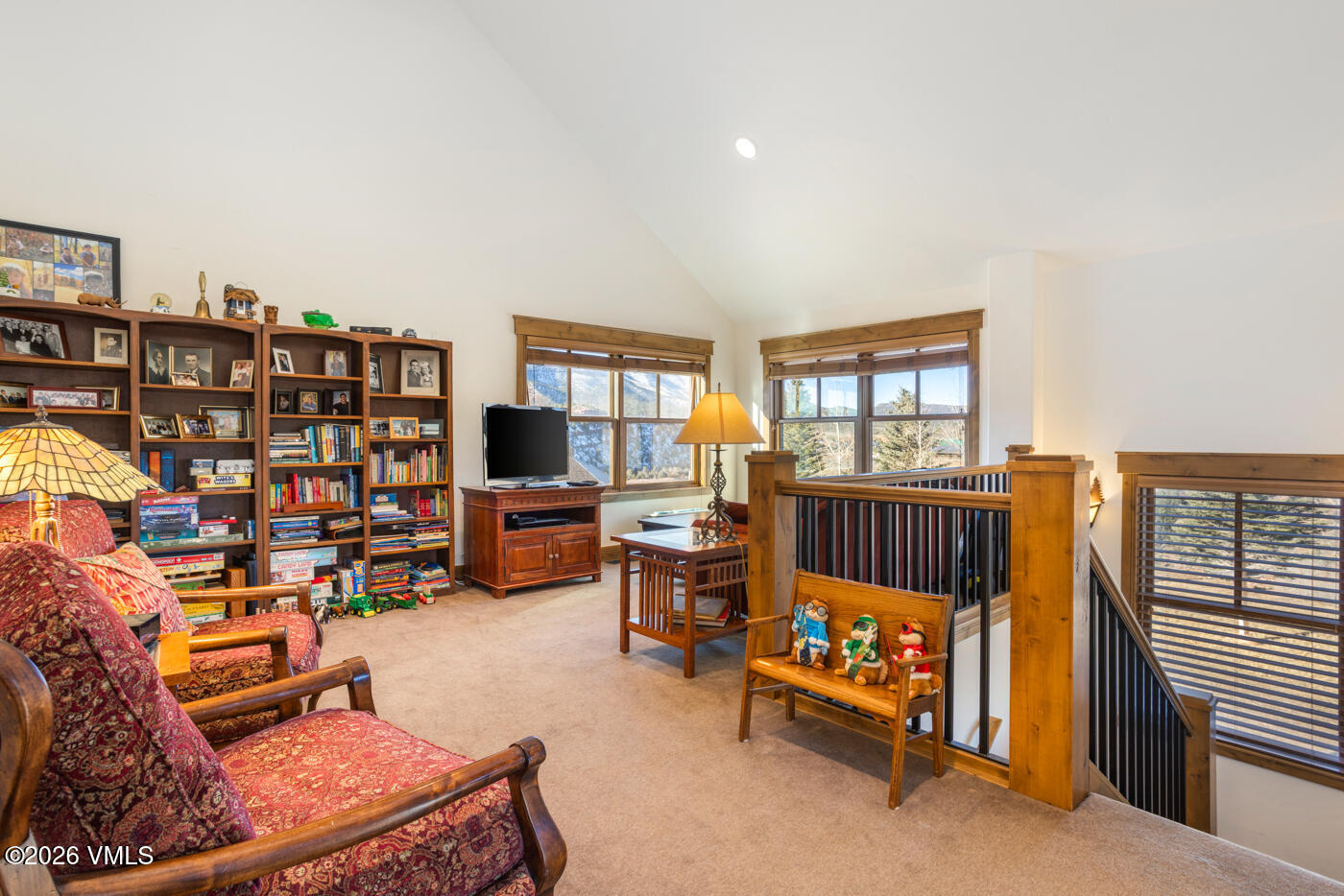 34900 Colorado River Road McCoy, CO 80463 - Photo 28 of 41 a bedroom with furniture and a book shelf