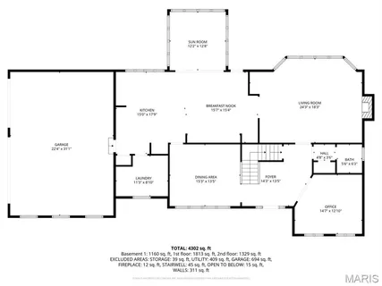 $1,295,000 | 2029 Brook Hill Lane, Chesterfield, MO 63017