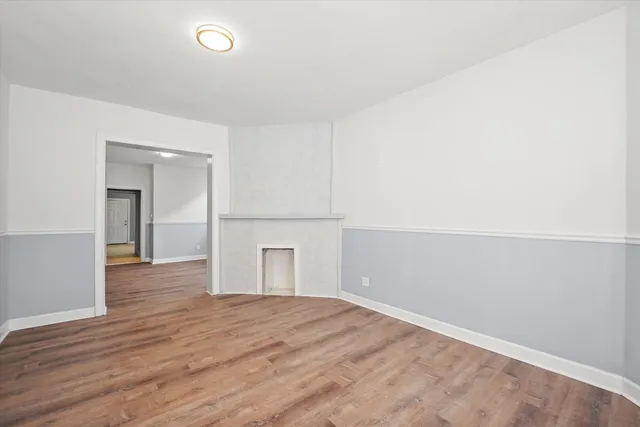 wooden floor in an empty room