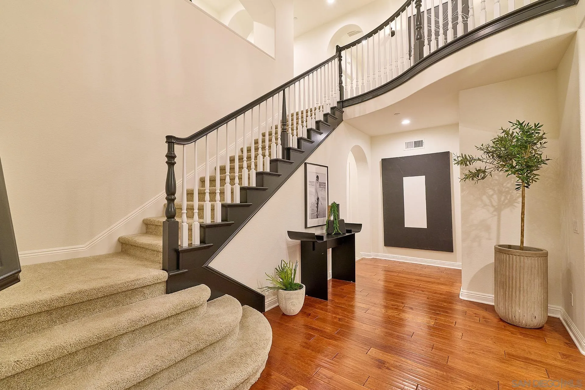 1664 Aryana Drive Encinitas, CA 92024 - Photo 13 of 38 a view of entryway and hall with wooden floor
