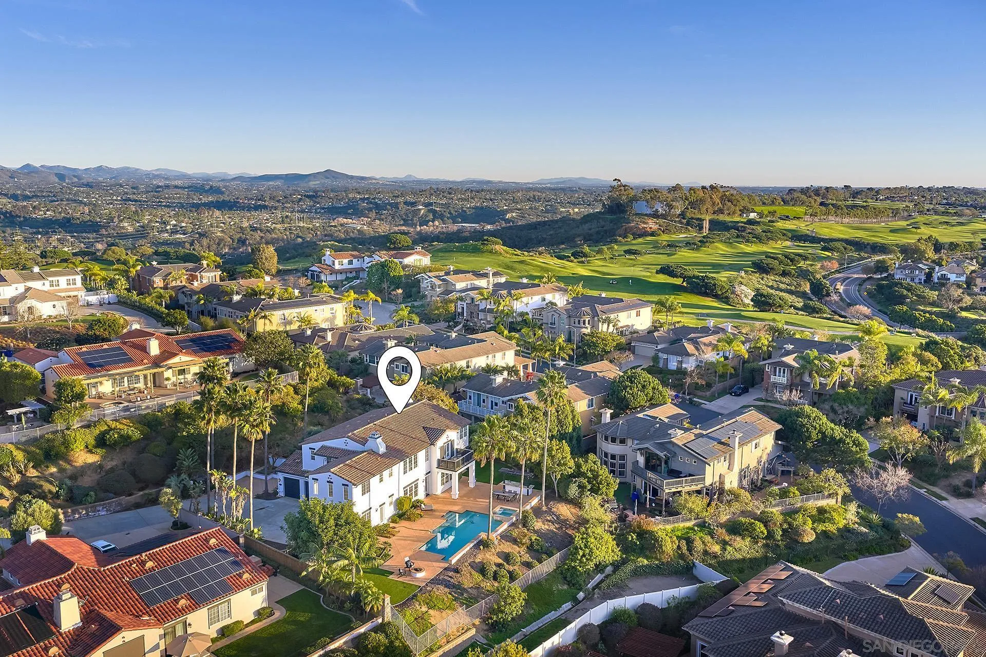 1664 Aryana Drive Encinitas, CA 92024 - Photo 38 of 38 an aerial view of residential building and lake