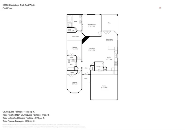 $2,100 | 12536 Clarksburg Trail, Fort Worth, TX 76244