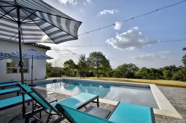 a view of a building with a ocean view