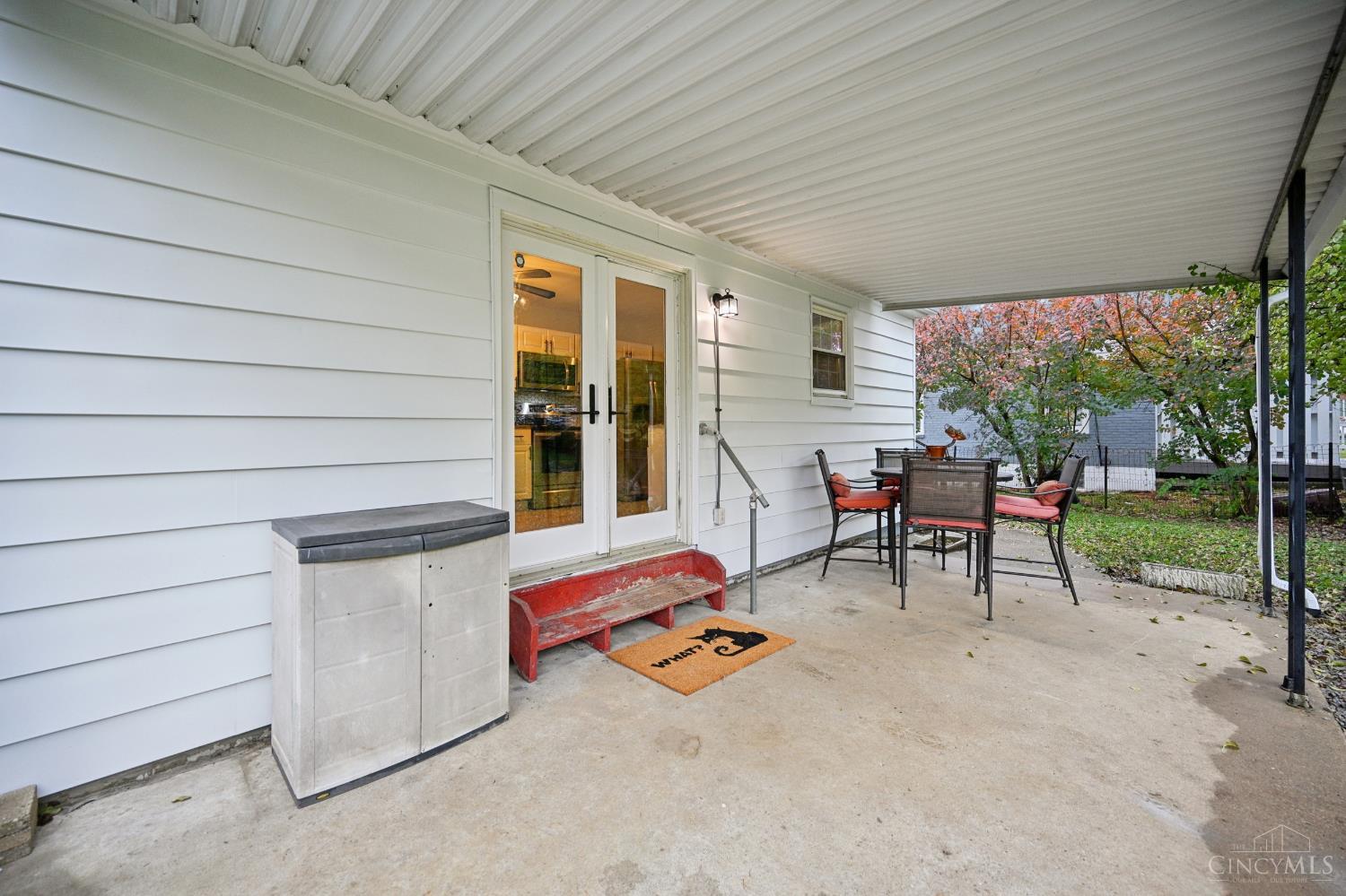 11525 Lippelman Road Sharonville, OH 45246 - Photo 33 of 38 Rear covered patio off eat in kitchen, view 2