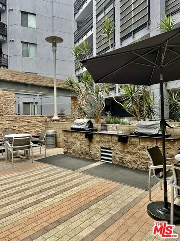 a view of outdoor space with seating space