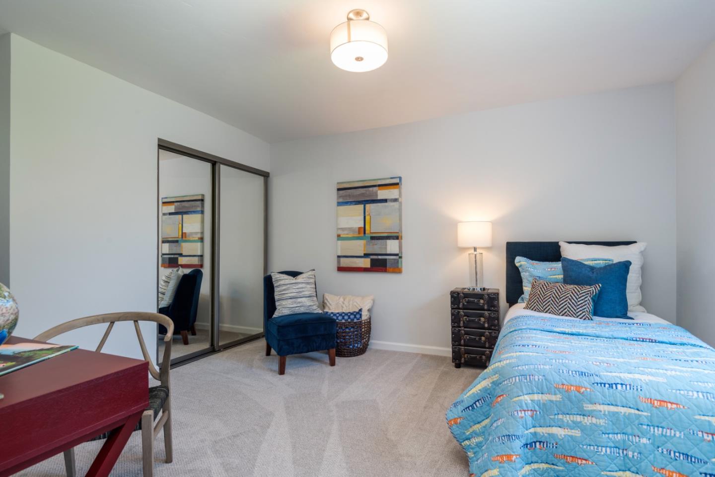230 Springer Road Los Altos, CA 94024 - Photo 21 of 28 a bed room with furniture and a chair
