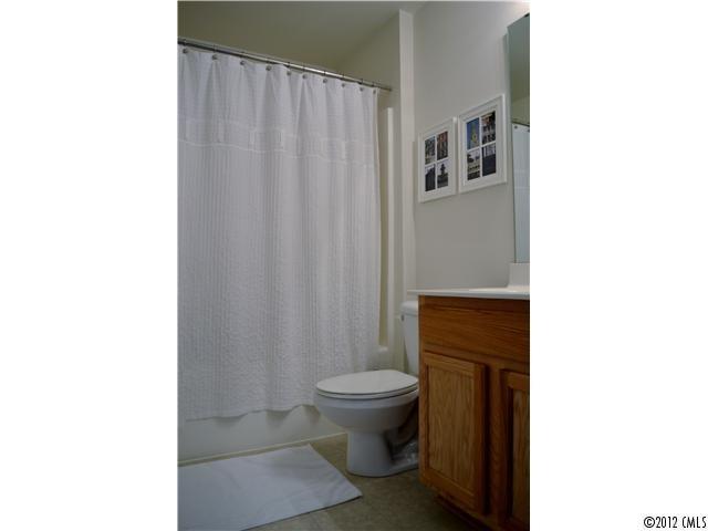 190 Snead Road, Unit 190 Fort Mill, SC 29715 - Photo 14 of 16 a bathroom with a toilet and a shower curtain