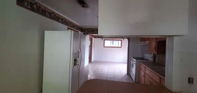 a view of hallway with stairs