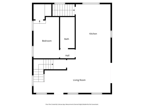 a picture of a bench in front of door