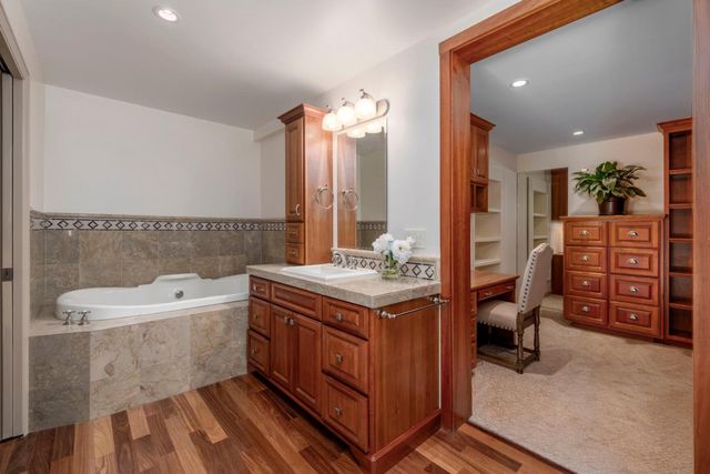 a view of a terrace with sitting area