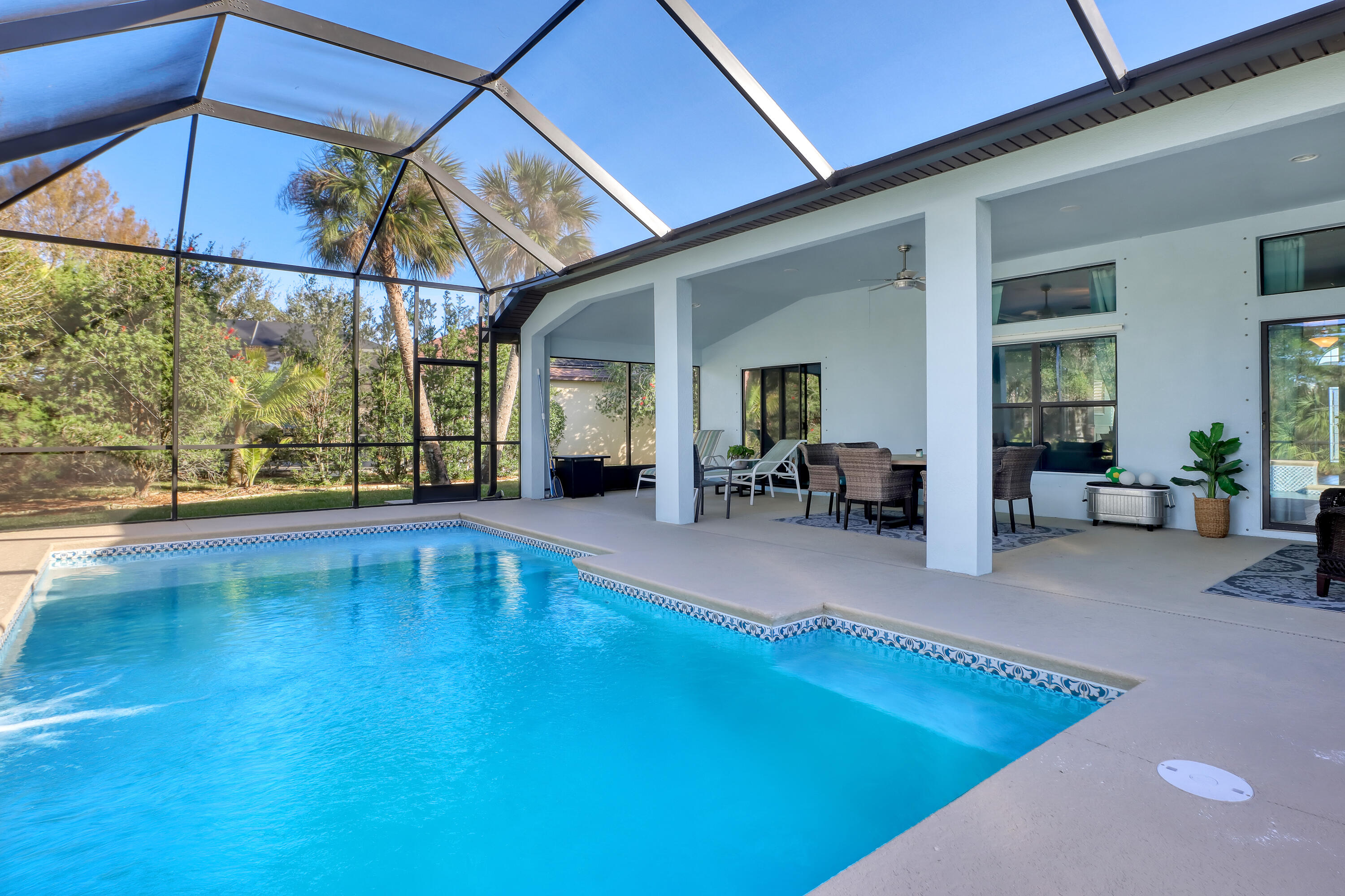 1358 Outrigger Circle Rockledge, FL 32955 - Photo 42 of 48 a view of swimming pool with seating area