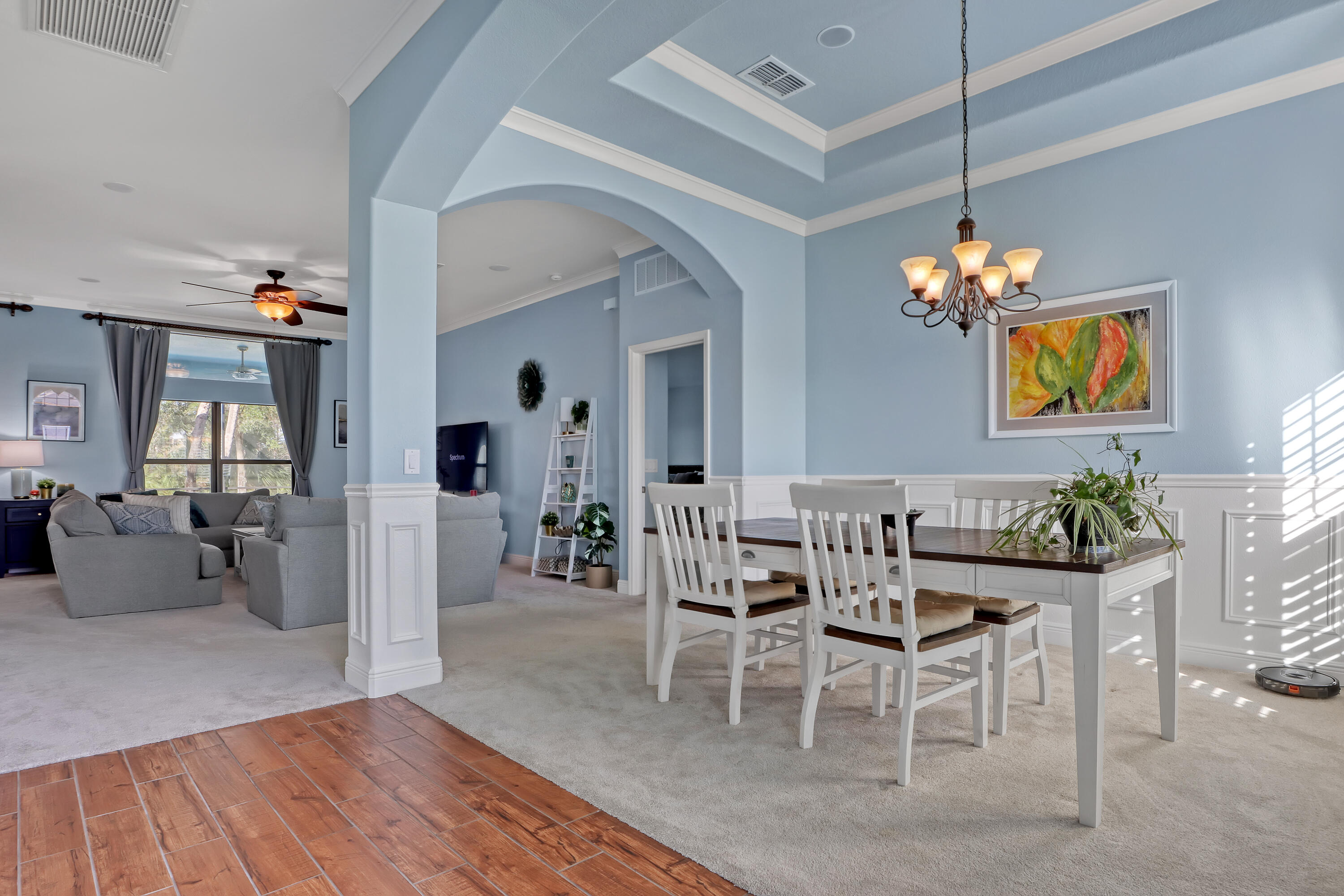 1358 Outrigger Circle Rockledge, FL 32955 - Photo 6 of 48 a view of a dining room with furniture and chandelier