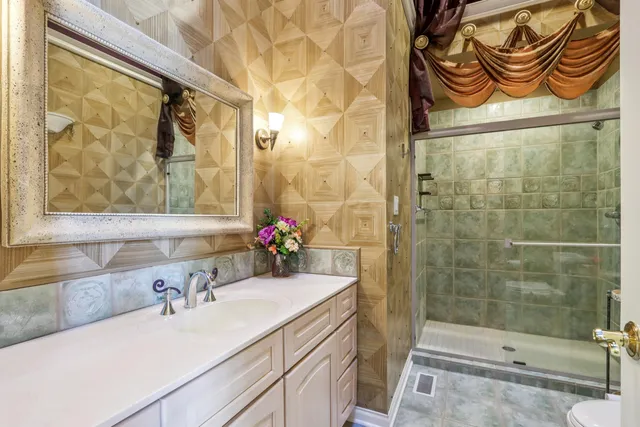 an empty room with closet area