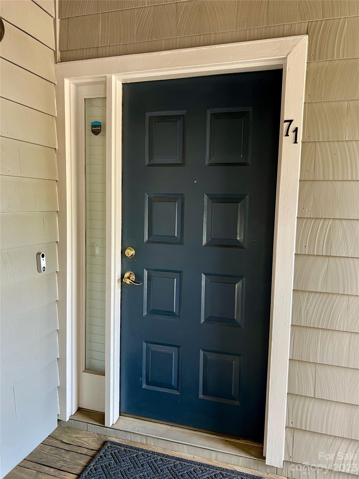 a view of front door