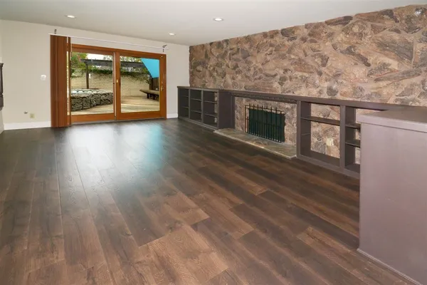 wooden floor in an empty room