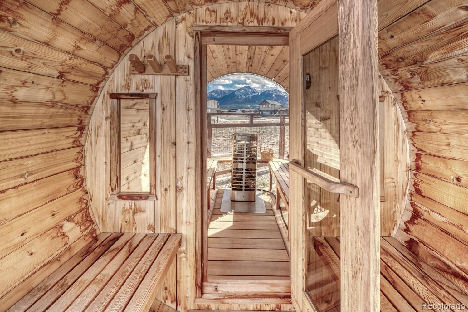 148 Grouse Road Buena Vista, CO 81211 - Photo 33 of 37 a view of a entryway of wooden house