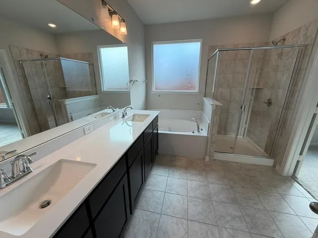 a house view with a garden space