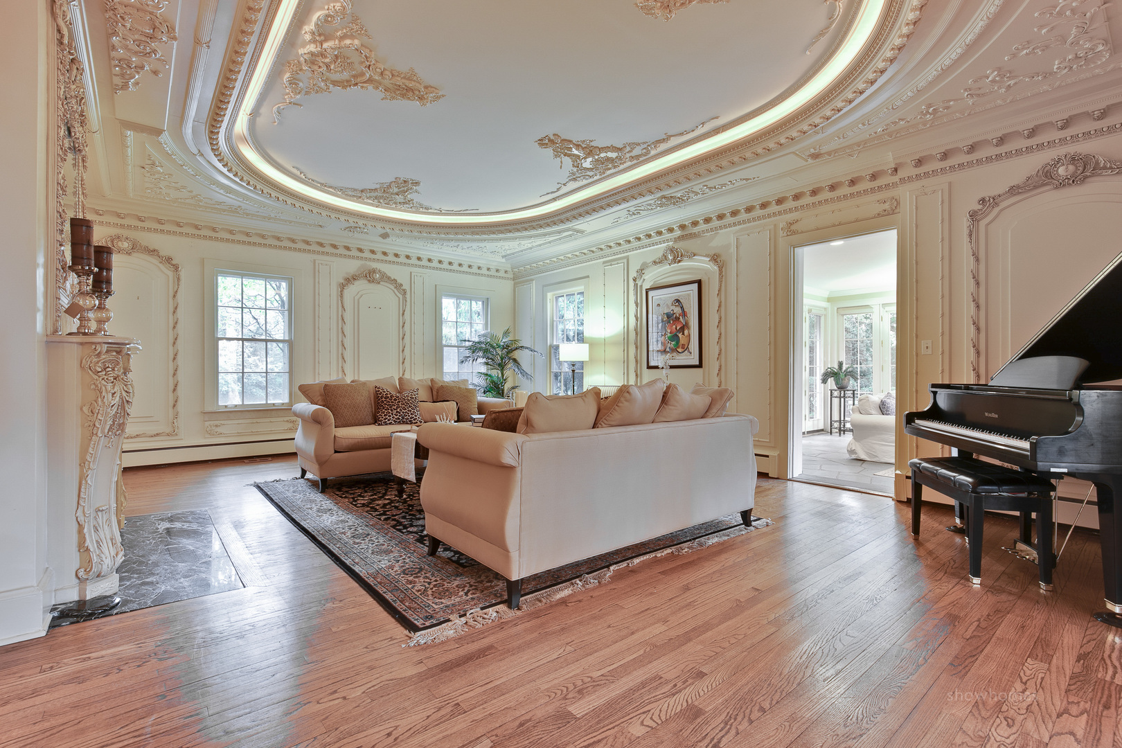 221 South Ridge Road Lake Forest, IL 60045 - Photo 3 of 39 a living room with furniture and wooden floor