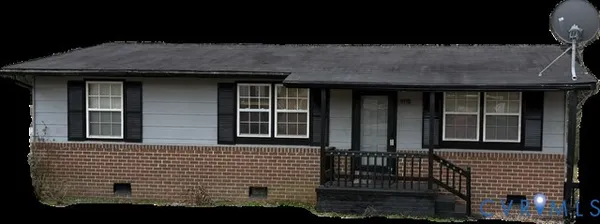 a front view of a house with large windows