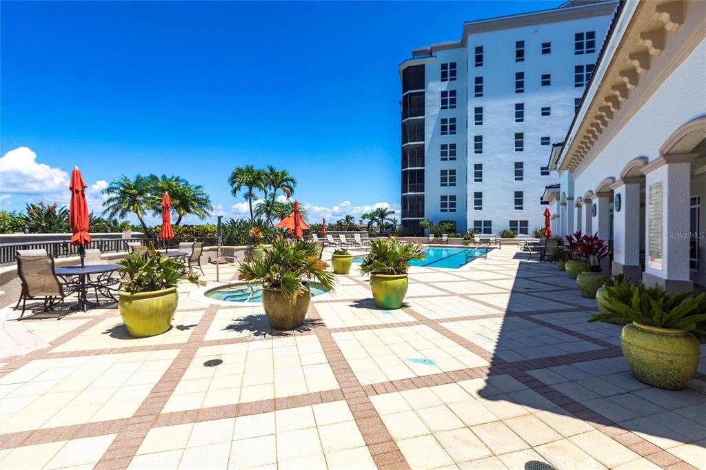 3329 Sunset Key Circle, Unit 107 Punta Gorda, FL 33955 - Photo 41 of 76 a view of a swimming pool with sitting area