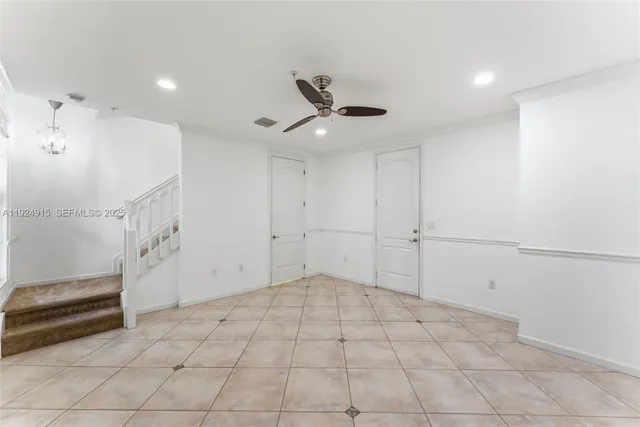 a view of an empty room