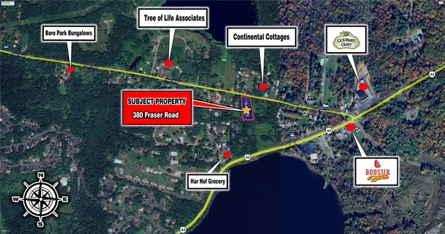 a street sign on a pole on a street