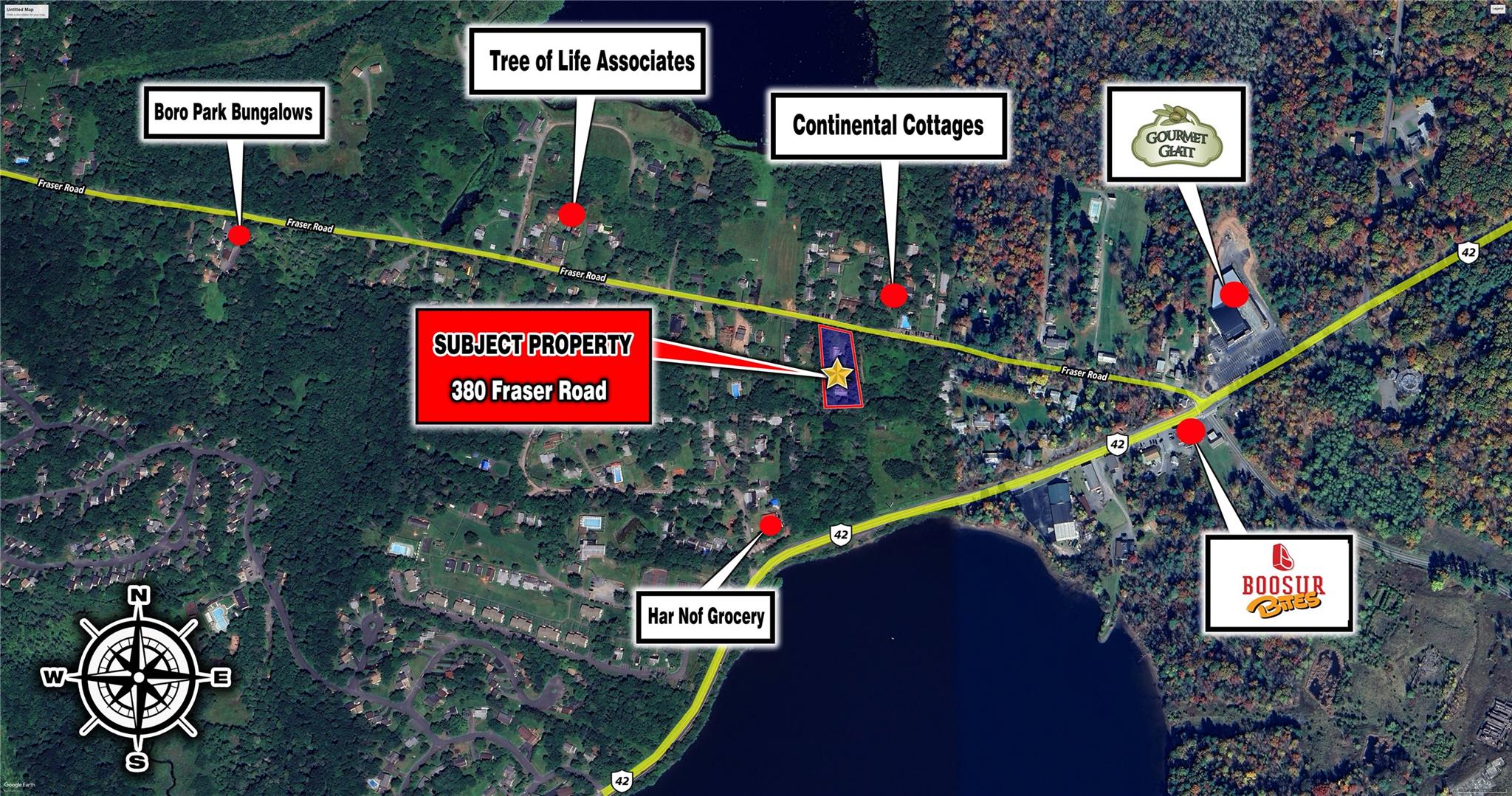 380 Fraser Road Kiamesha Lake, NY 12751 - Photo 7 of 24 a street sign on a pole on a street