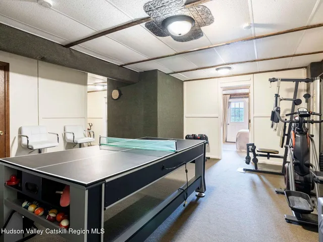 a view of a yard with an outdoor space