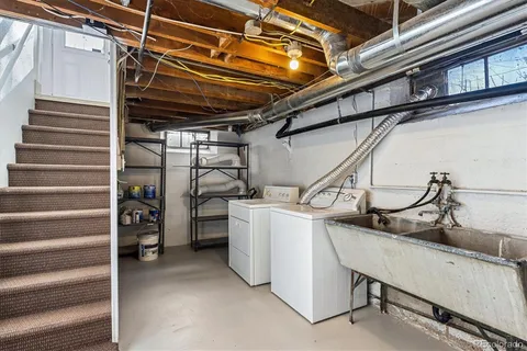 a view of storage and utility room