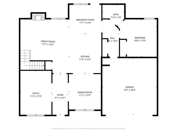 a picture of a floor plan