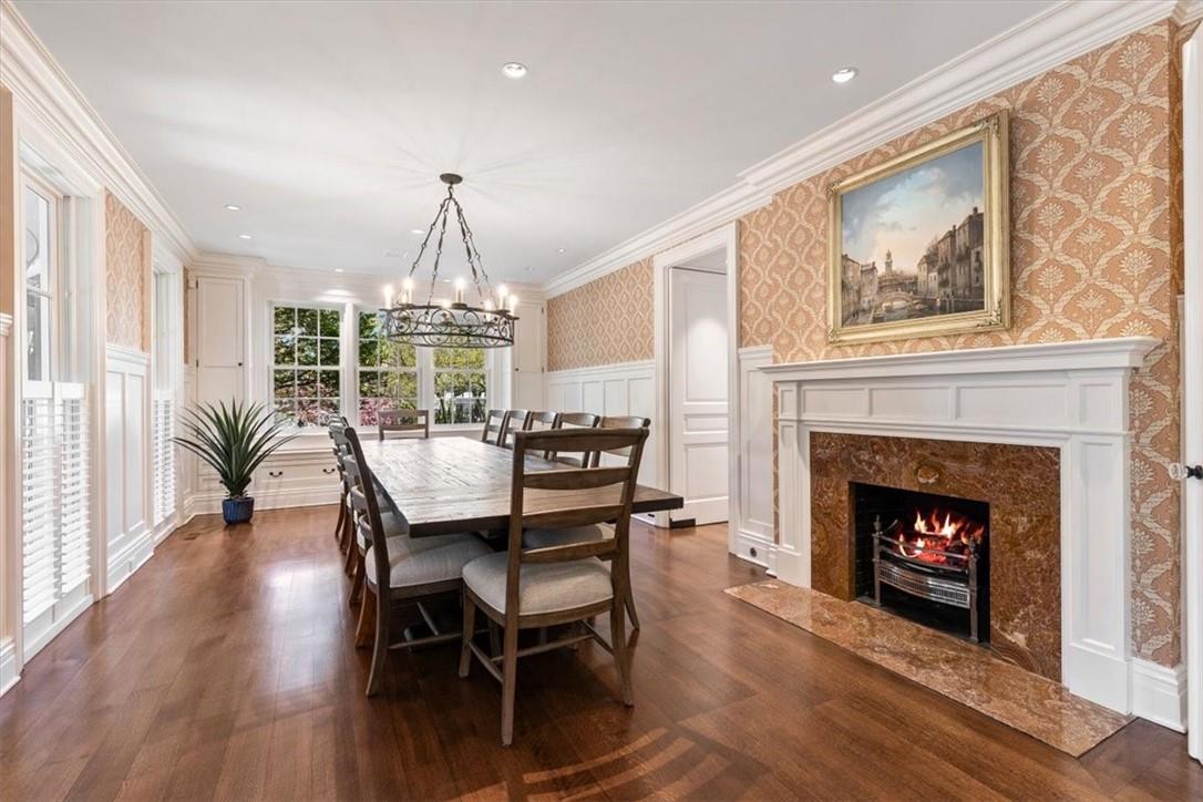 44 Grace Church Street Rye, NY 10580 - Photo 11 of 36 Dining Room with Gas Fireplace