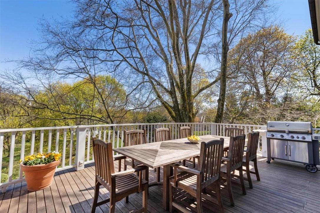 44 Grace Church Street Rye, NY 10580 - Photo 17 of 36 Mahogany Balcony with gas Hookup for BBQ