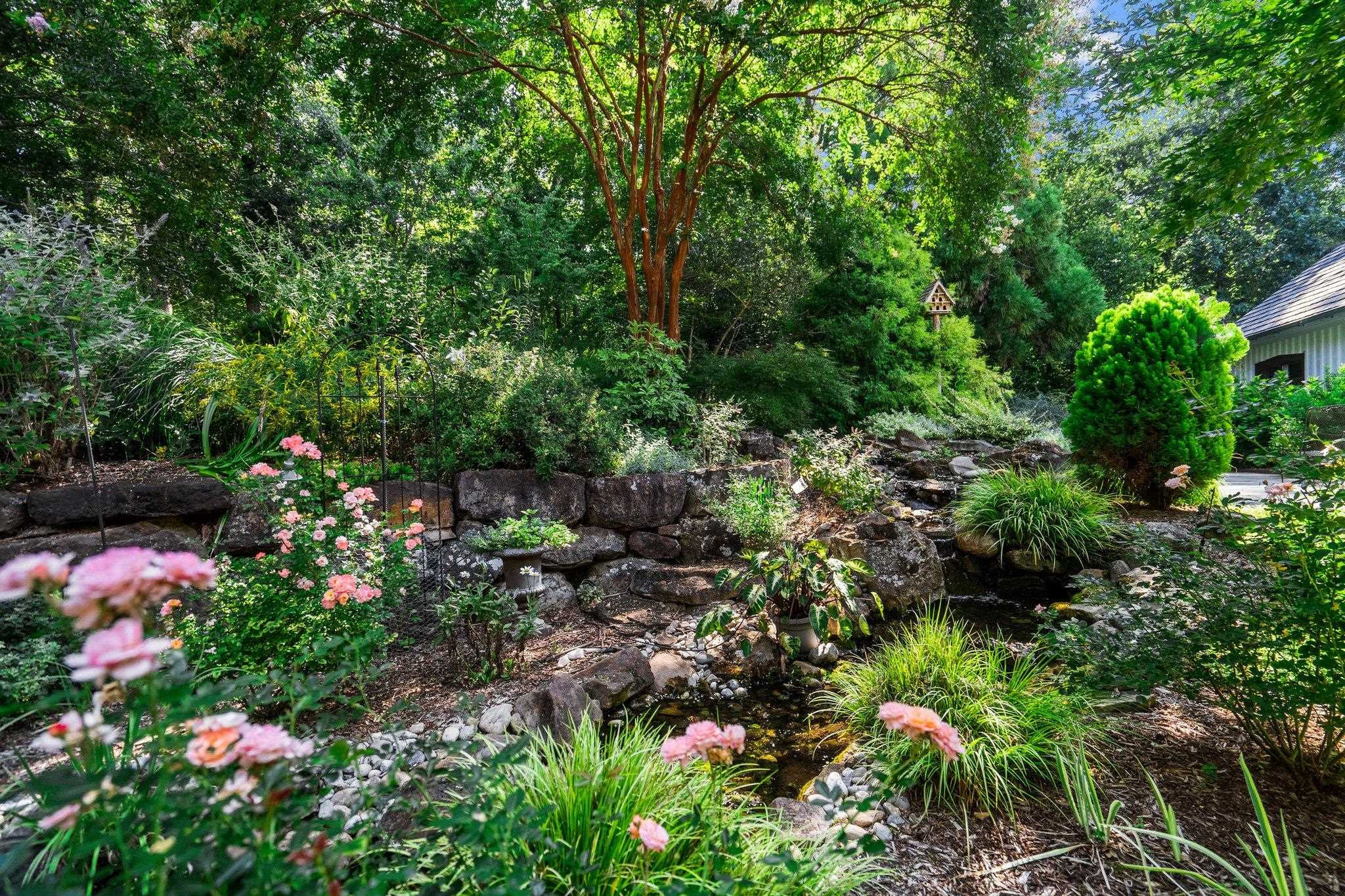 4900 West Cornwallis Road Durham, NC 27705 - Photo 50 of 100 a view of a garden with flowers and flowers