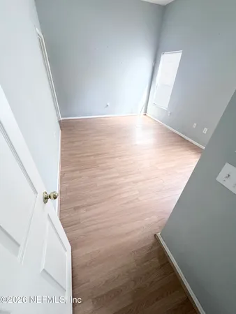 a view of hallway with stairs
