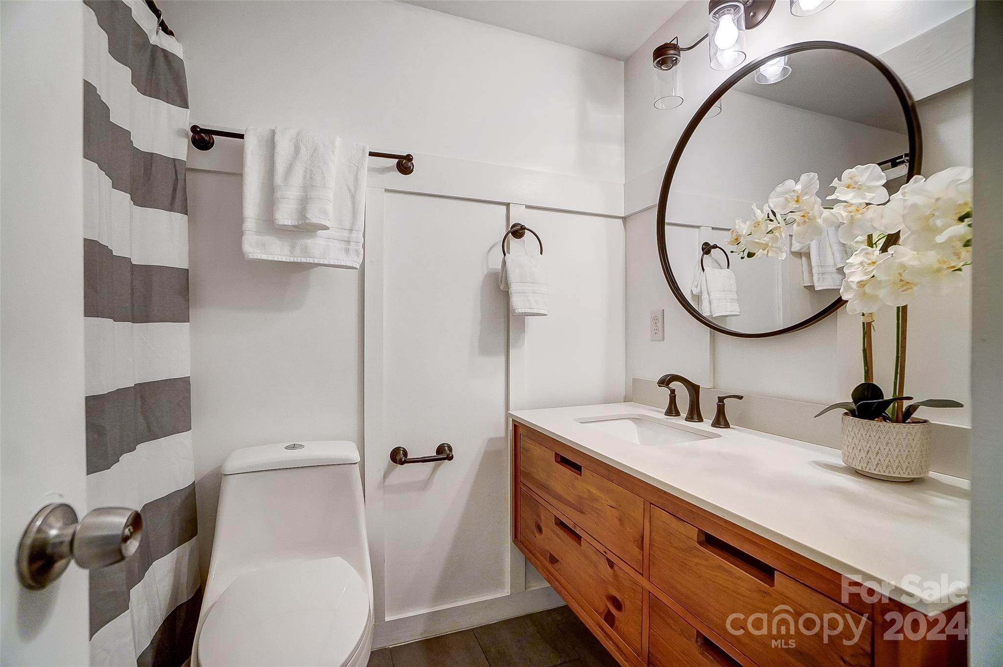 2236 Rice Planters Road Charlotte, NC 28273 - Photo 24 of 43 a bathroom with a sink and mirror