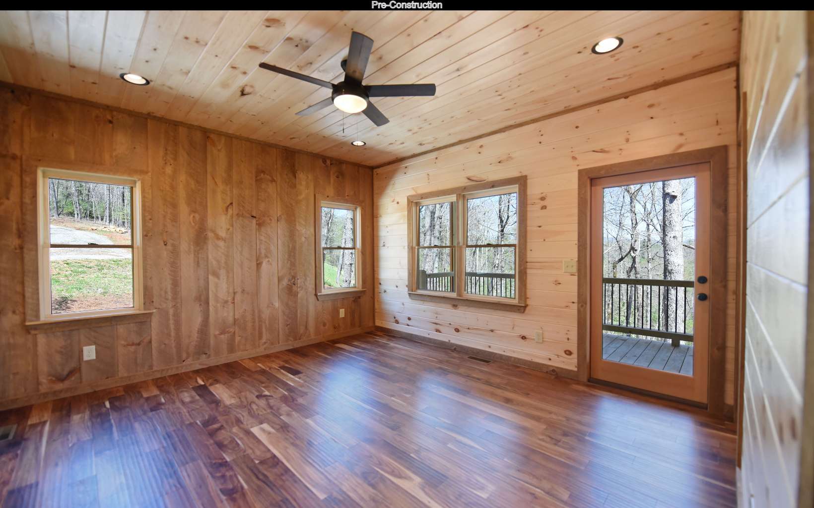 Lot11 Lot11 Native Trail Blue Ridge, GA 30513 - Photo 19 of 44 a view of an empty room with a window and wooden floor