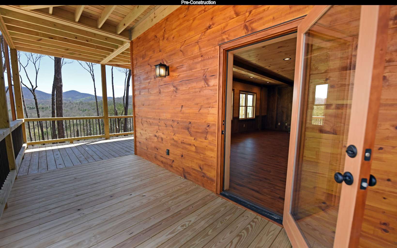 Lot11 Lot11 Native Trail Blue Ridge, GA 30513 - Photo 42 of 44 a view of a hallway with wooden floor and stairs