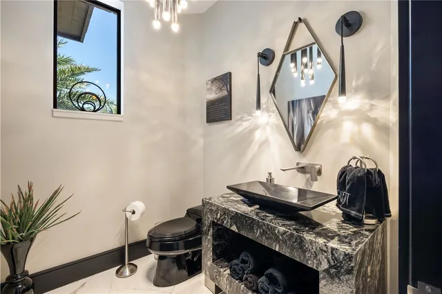 a view of a balcony with mountain view