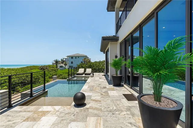 a view of a city with an ocean