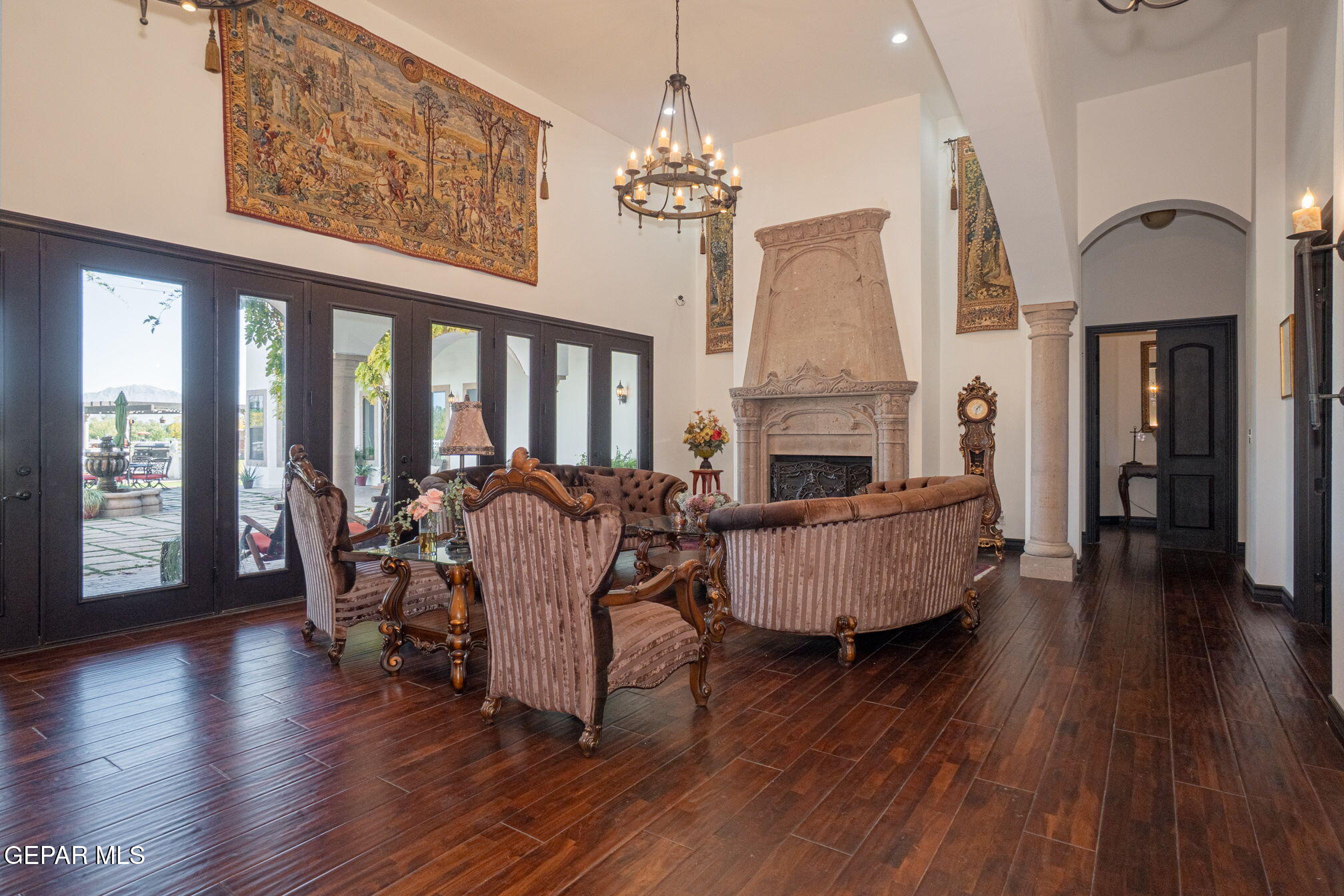 6750 Gato Road El Paso, TX 79932 - Photo 11 of 43 a living room with furniture and a fireplace