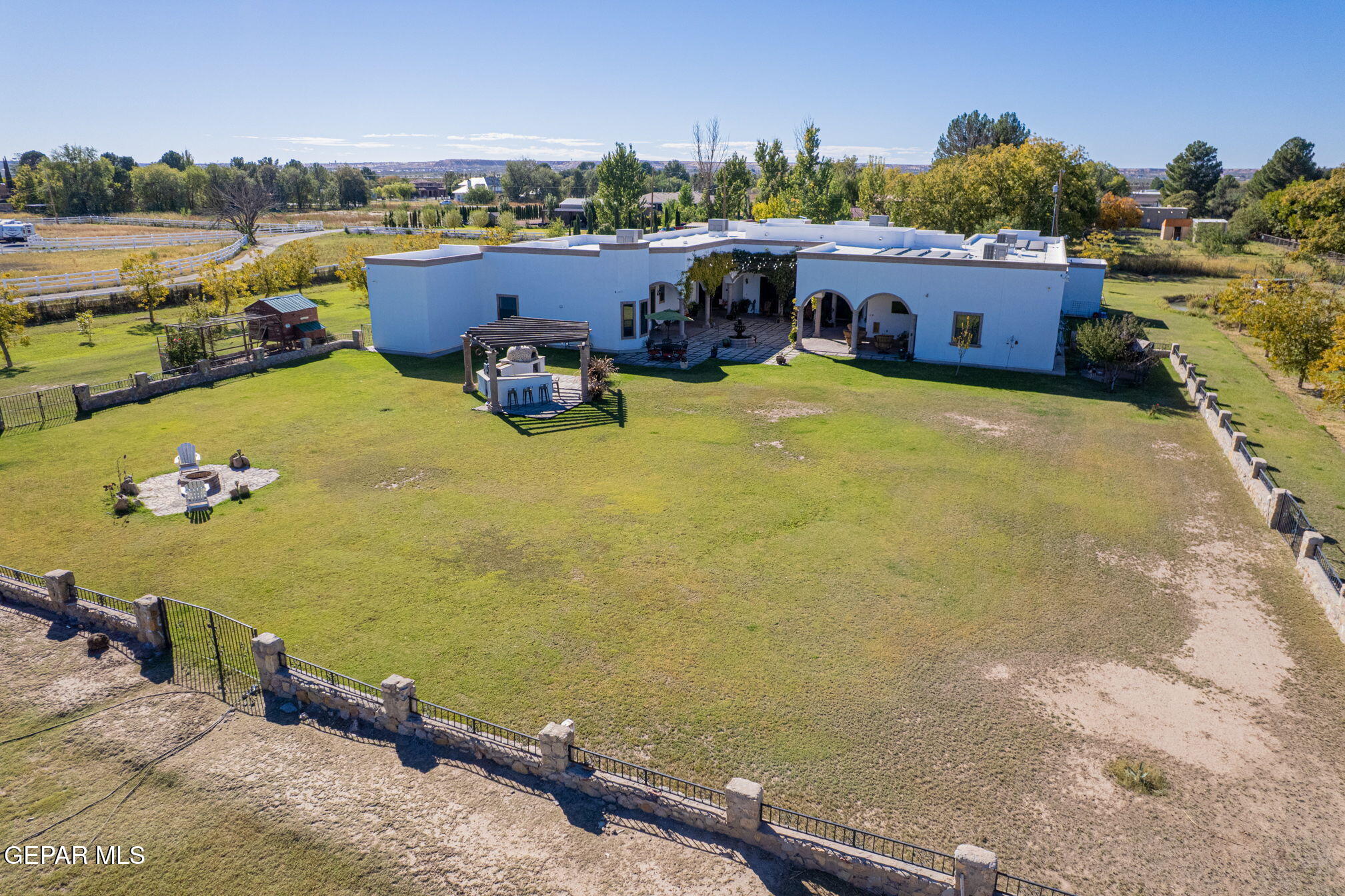 6750 Gato Road El Paso, TX 79932 - Photo 36 of 43 an aerial view of a house with an outdoor space