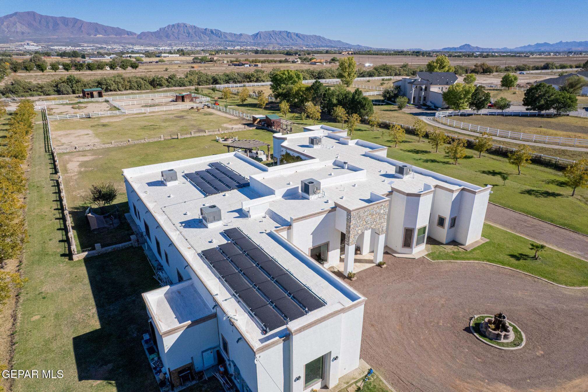 6750 Gato Road El Paso, TX 79932 - Photo 39 of 43 an aerial view of residential houses with outdoor space