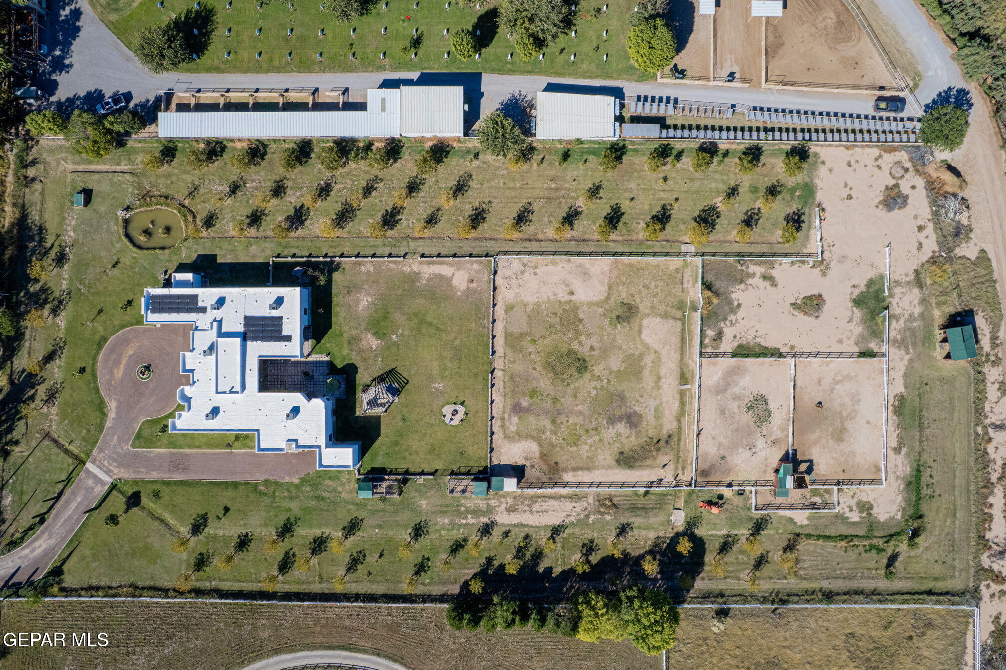 6750 Gato Road El Paso, TX 79932 - Photo 40 of 43 an aerial view of residential houses with outdoor space