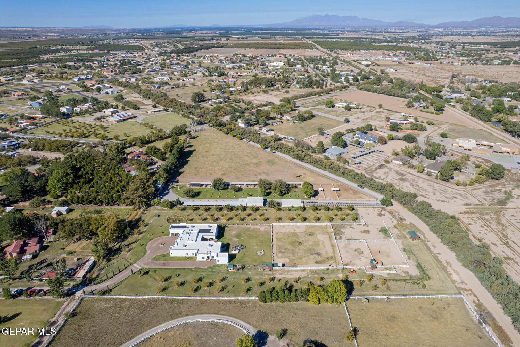 6750 Gato Road El Paso, TX 79932 - Photo 42 of 43 an aerial view of residential houses with outdoor space