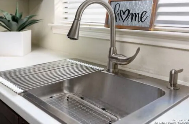 a close view of sliding door